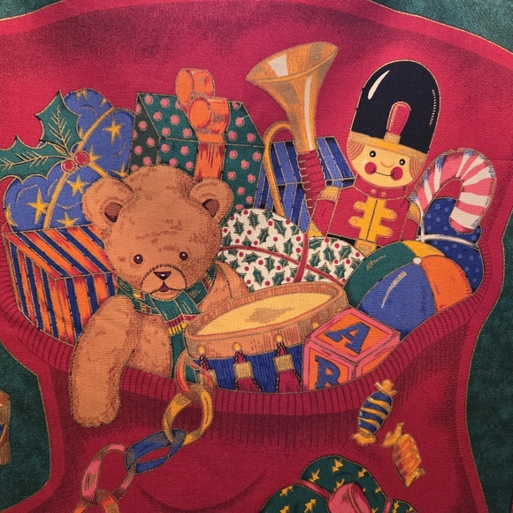 Vintage Christmas Stocking Fabric Pattern by Makower - Picture 6 of 7